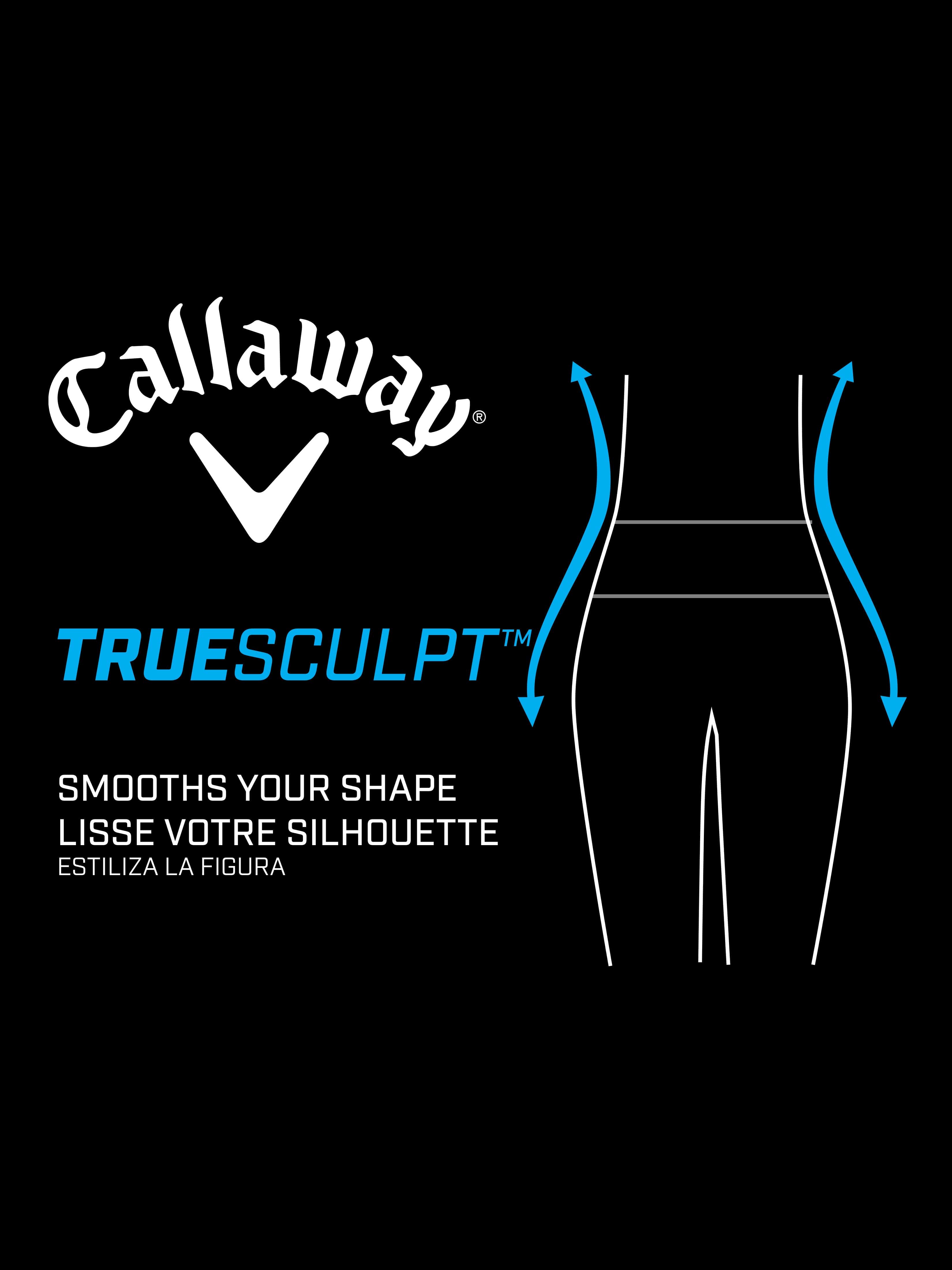 Women's golf shorts made with TrueSculpt Tech Stretch technology