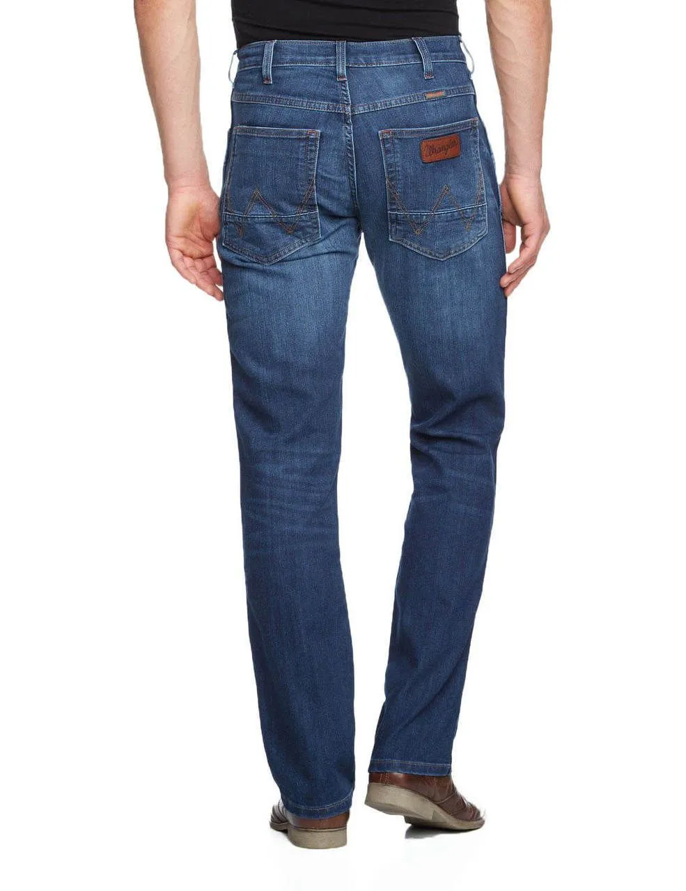 Wrangler Arizona Stretch Denim Jeans in Cool Blue Wash