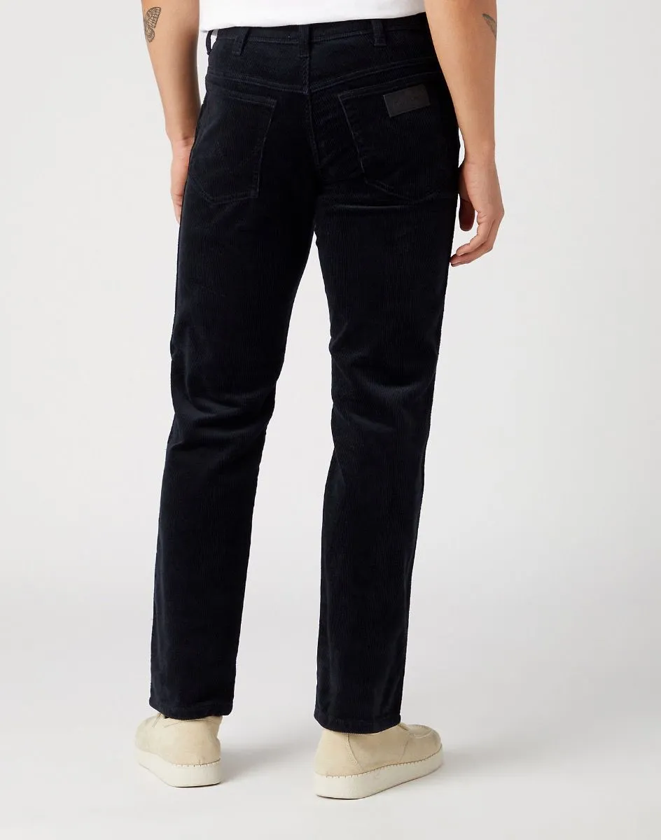 Wrangler Greensboro Corduroy Stretch Jeans in Black