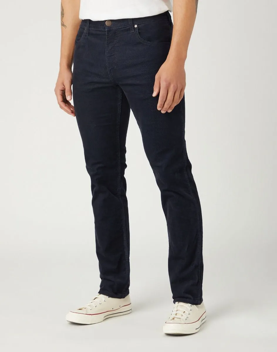 Wrangler Greensboro Corduroy Stretch Jeans in Parisian Night