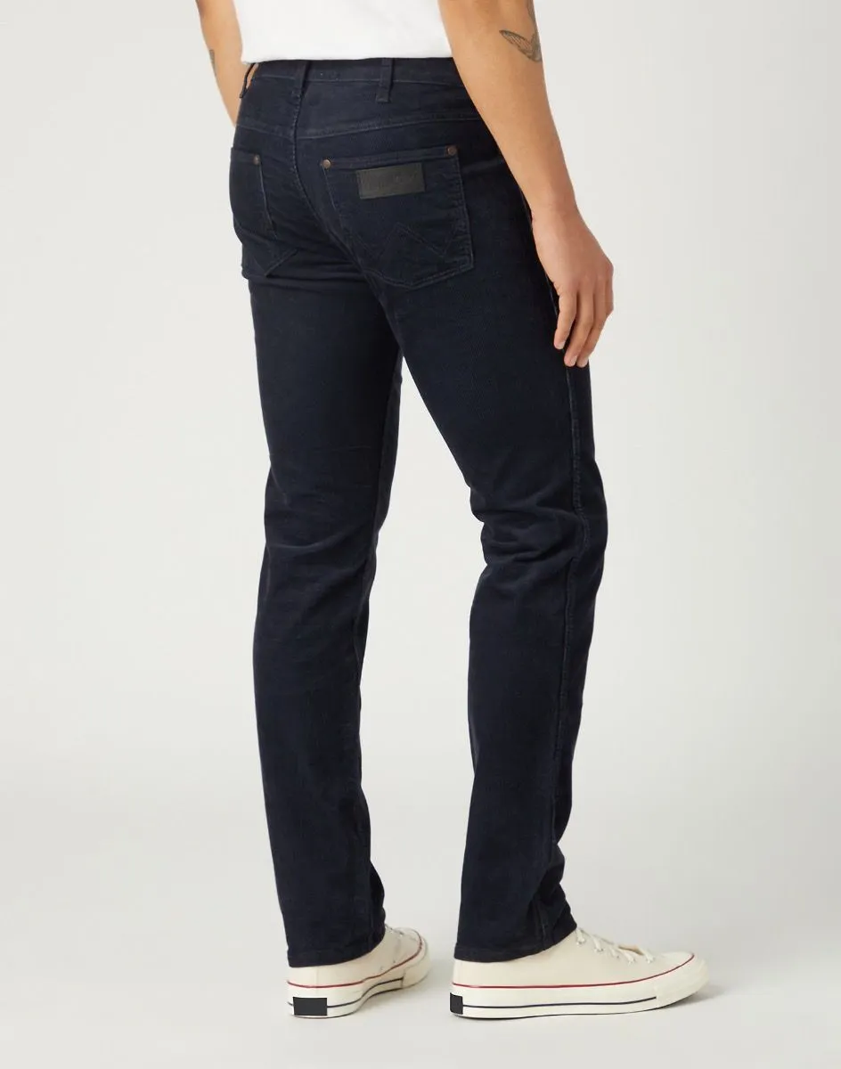 Wrangler Greensboro Corduroy Stretch Jeans in Parisian Night