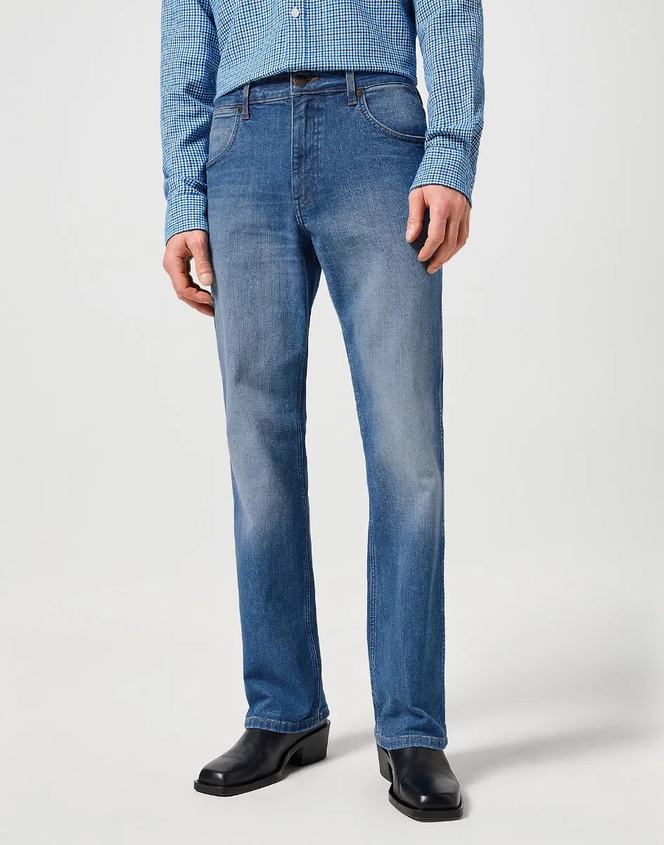 Wrangler Horizon Prairie Blue Bootcut Denim Jeans