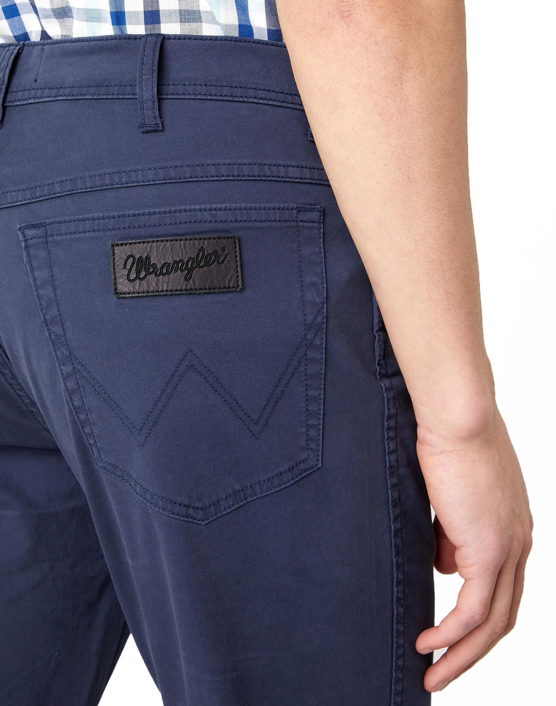 Wrangler Texas Slim Navy Soft Fabric Jeans