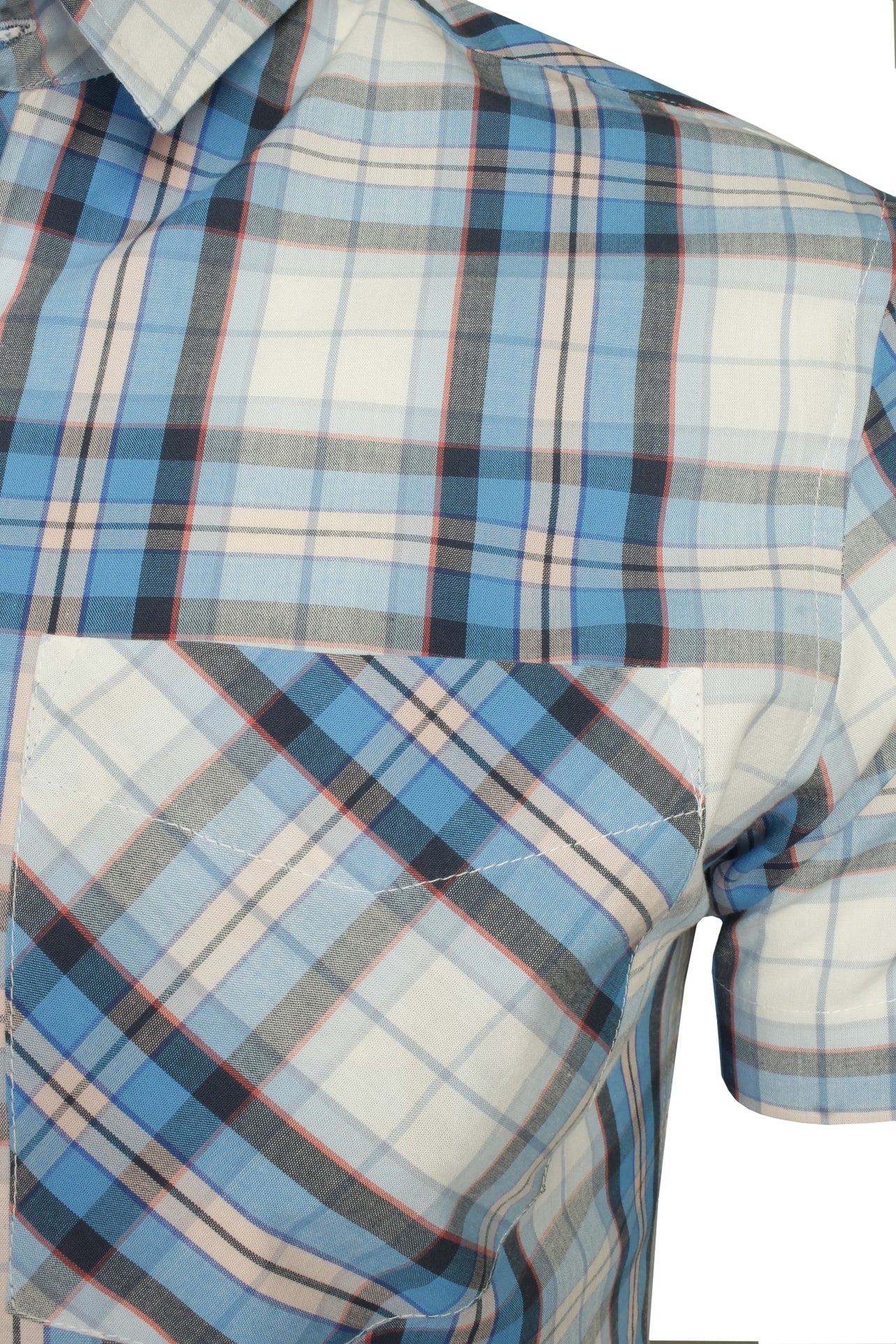 Xact Cotton Checked Shirt - Short Sleeve