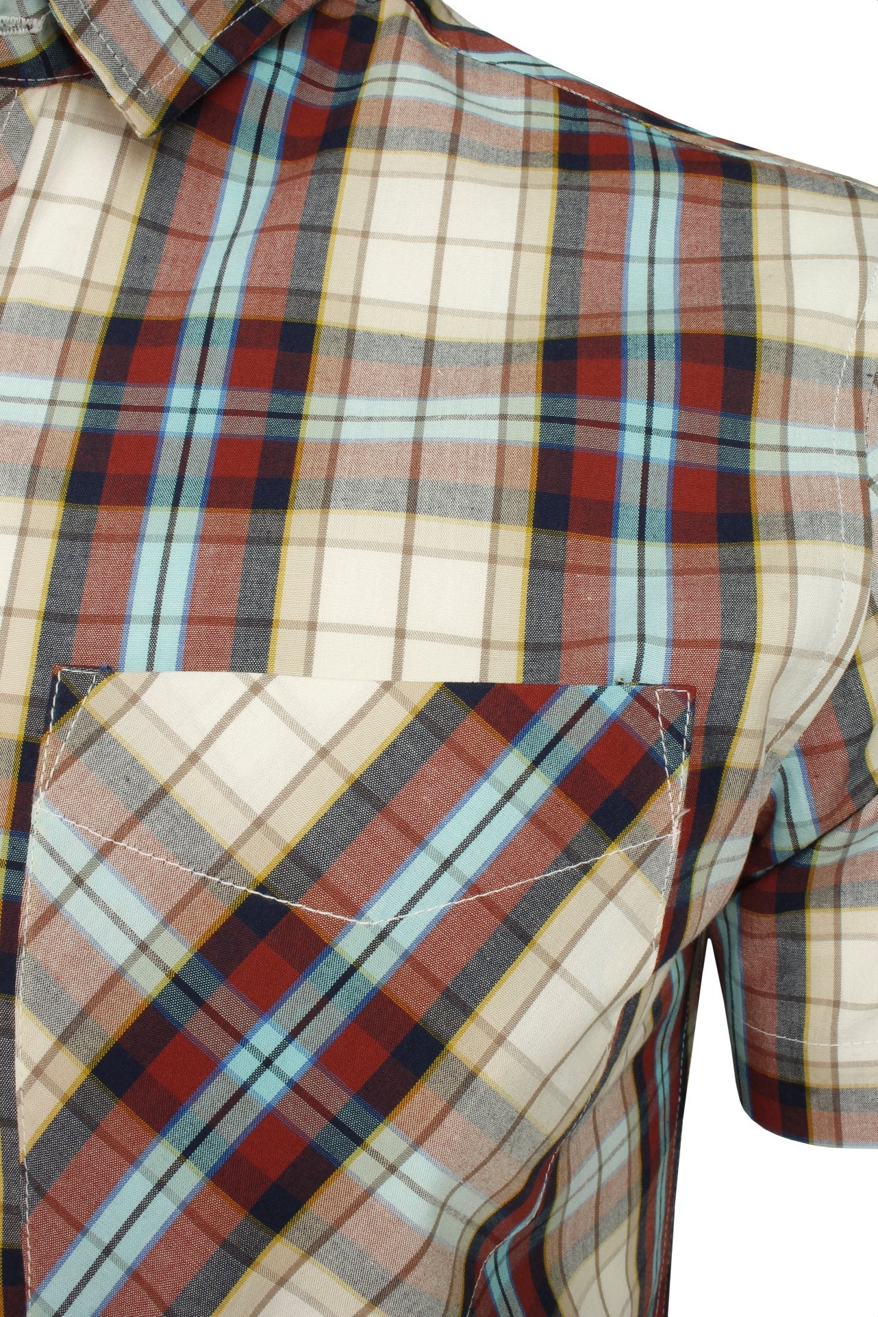 Xact Cotton Checked Shirt - Short Sleeve