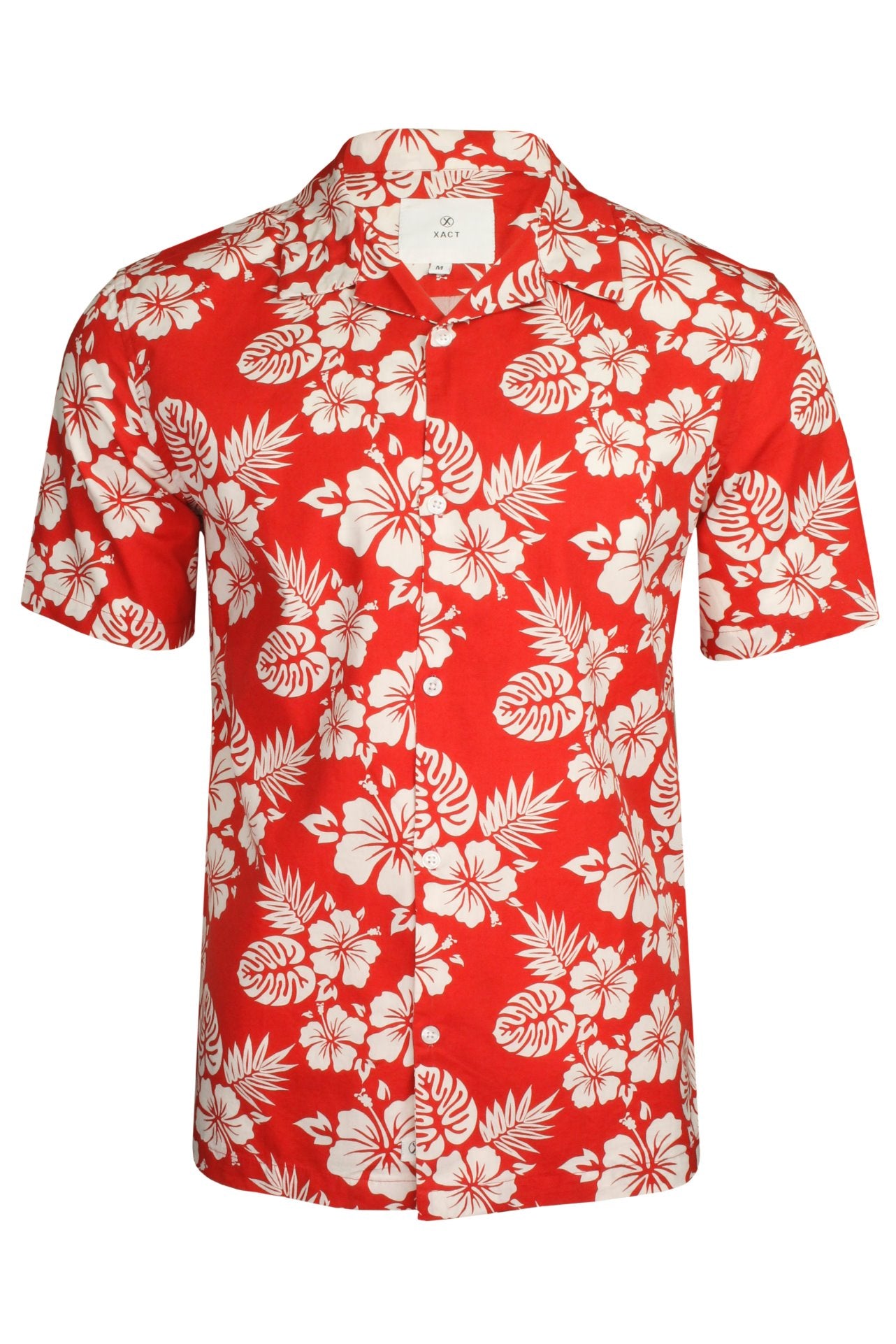 Xact Cuban Collar Hawaiian Shirt - Short Sleeve