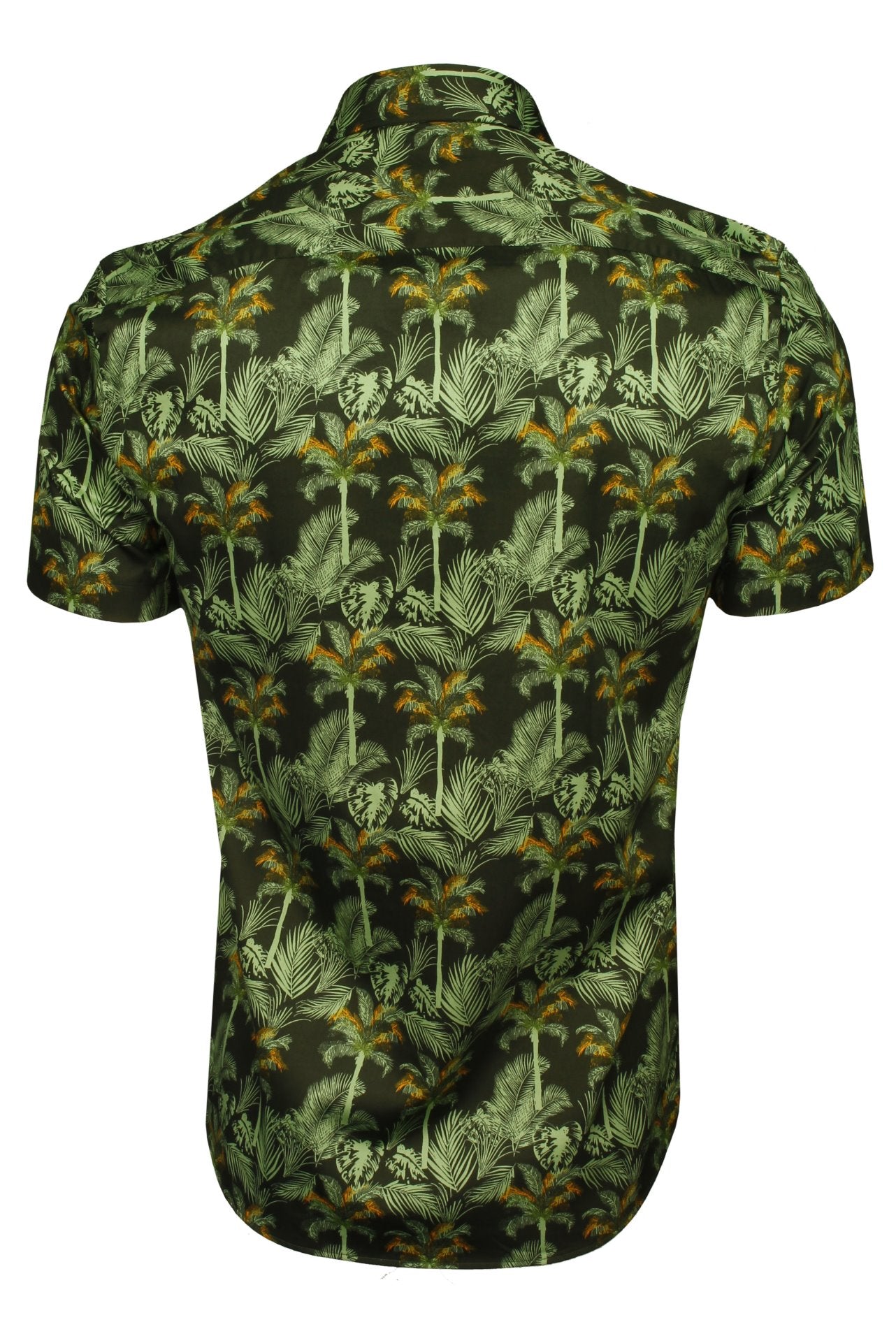 Xact Hawaiian Shirt - Palm Tree Pattern - Short Sleeve