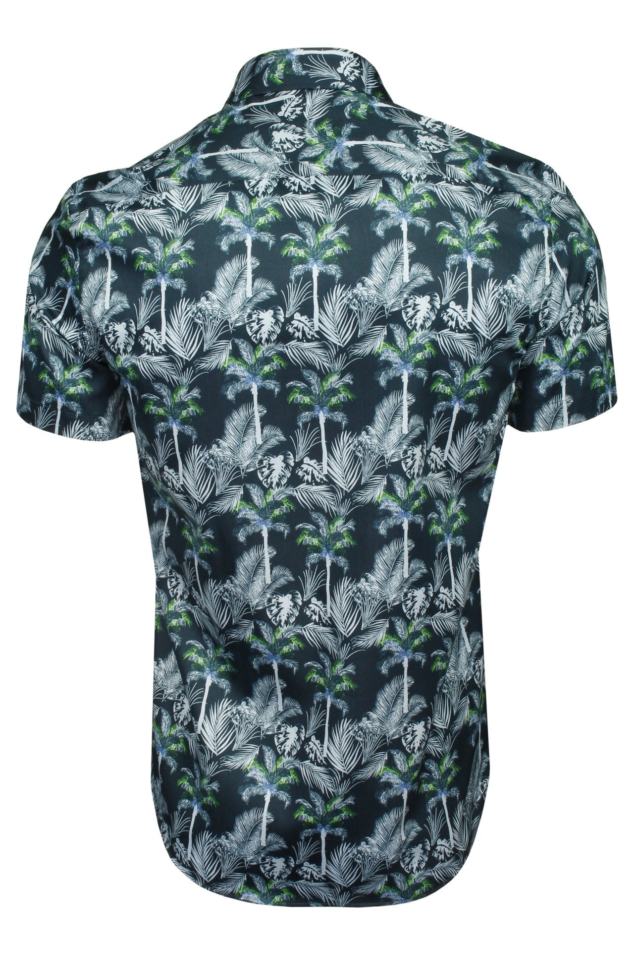 Xact Hawaiian Shirt - Palm Tree Pattern - Short Sleeve