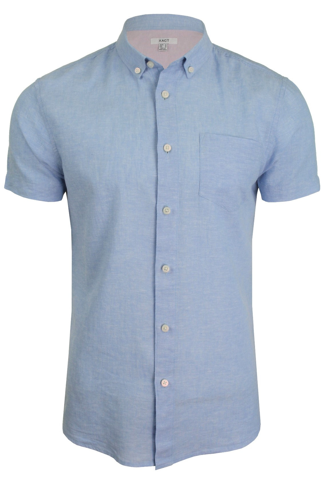 Xact Linen Blend Short Sleeve Shirt