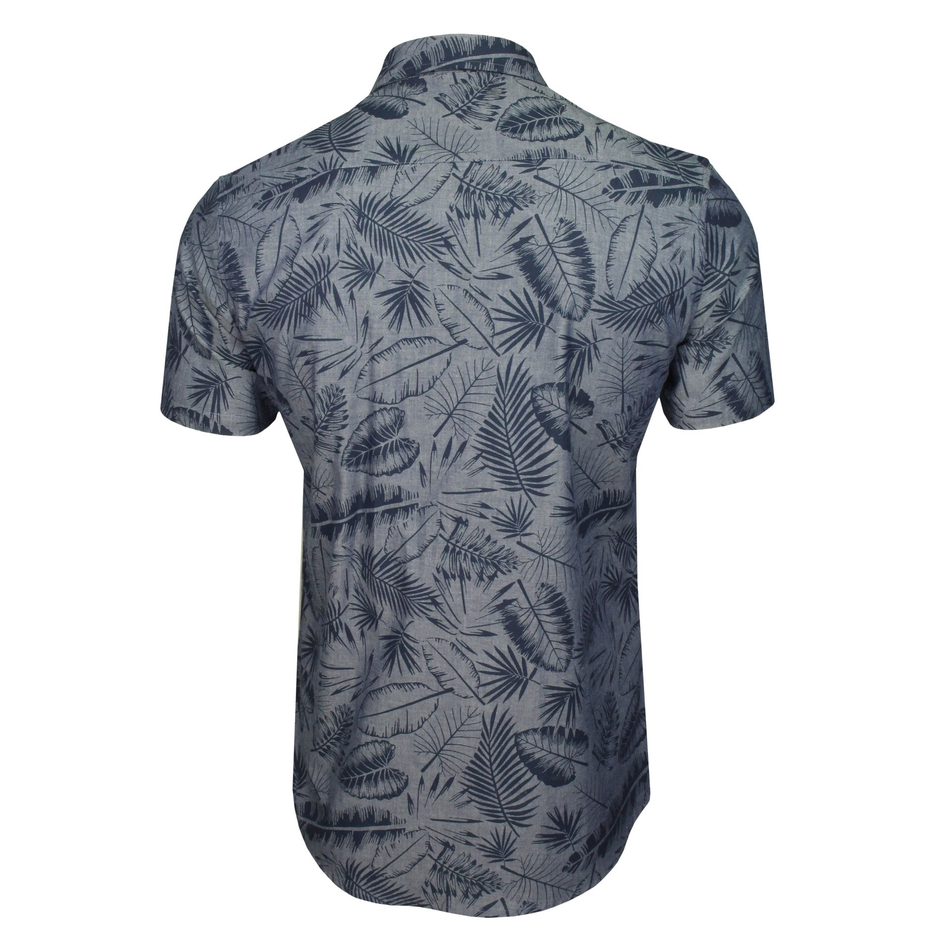 Xact Men's Short Sleeve Cotton Hawaiian Floral Shirt