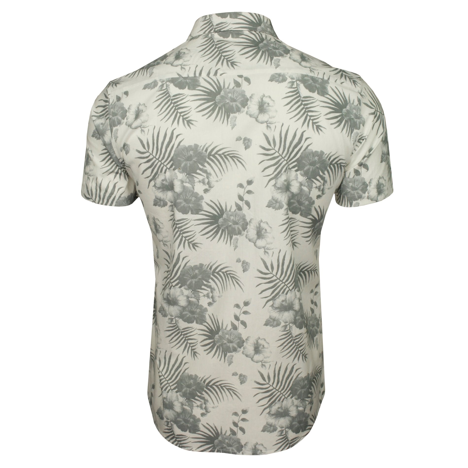 Xact Men's Short Sleeve Cotton Hawaiian Floral Shirt