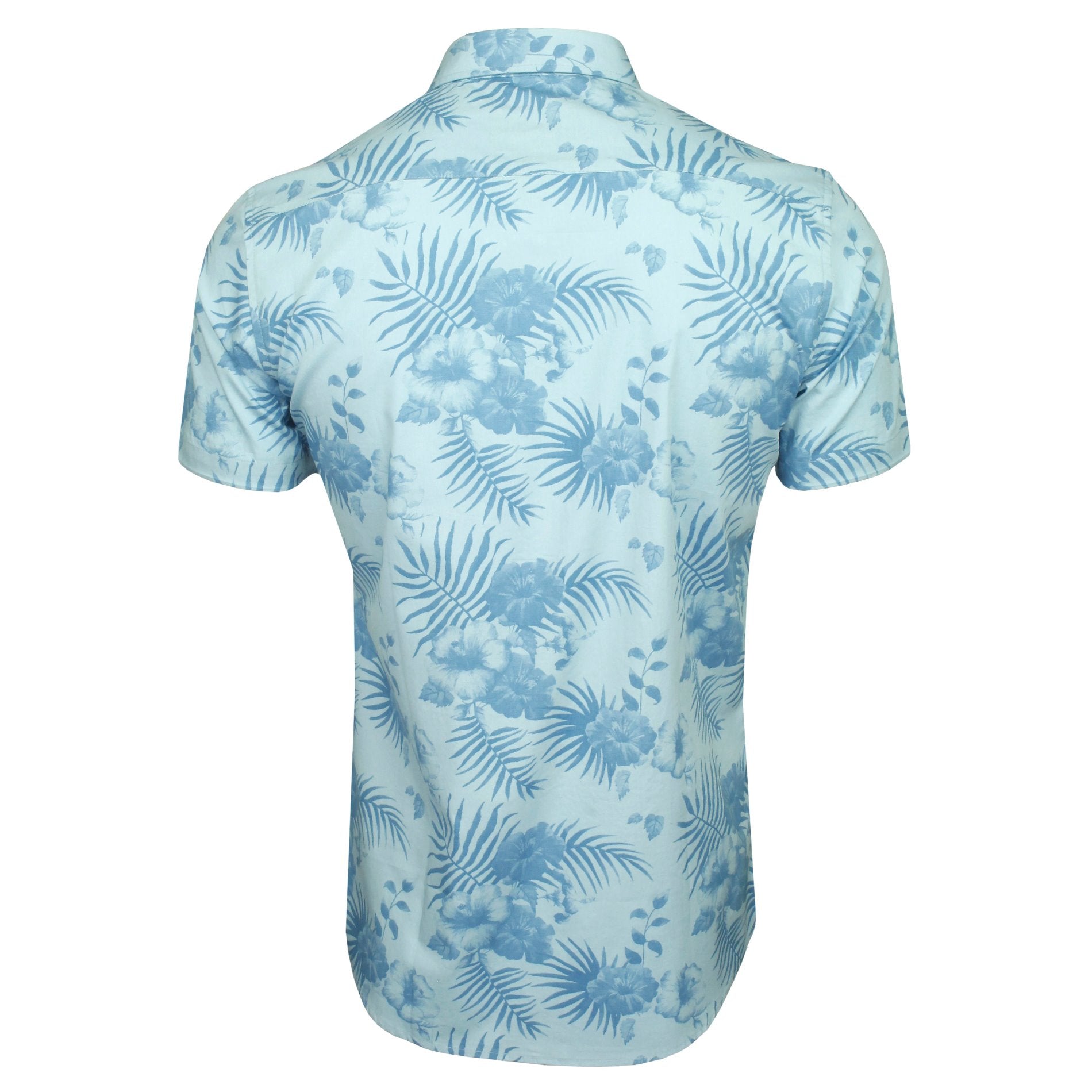 Xact Men's Short Sleeve Cotton Hawaiian Floral Shirt