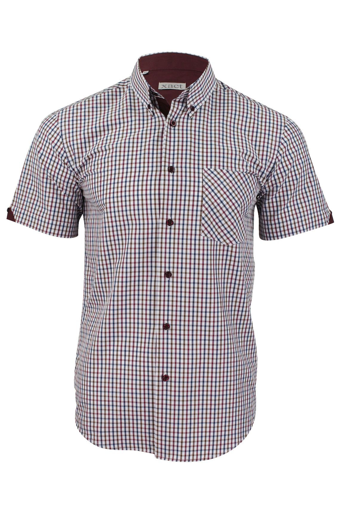 Xact Men's Short-Sleeved Check Shirt