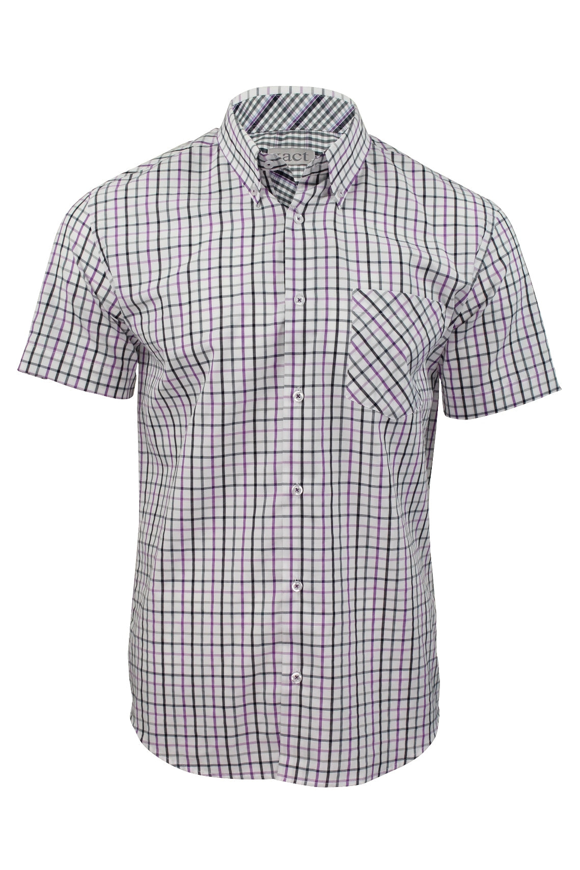 Xact Men's Short-Sleeved Check Shirt