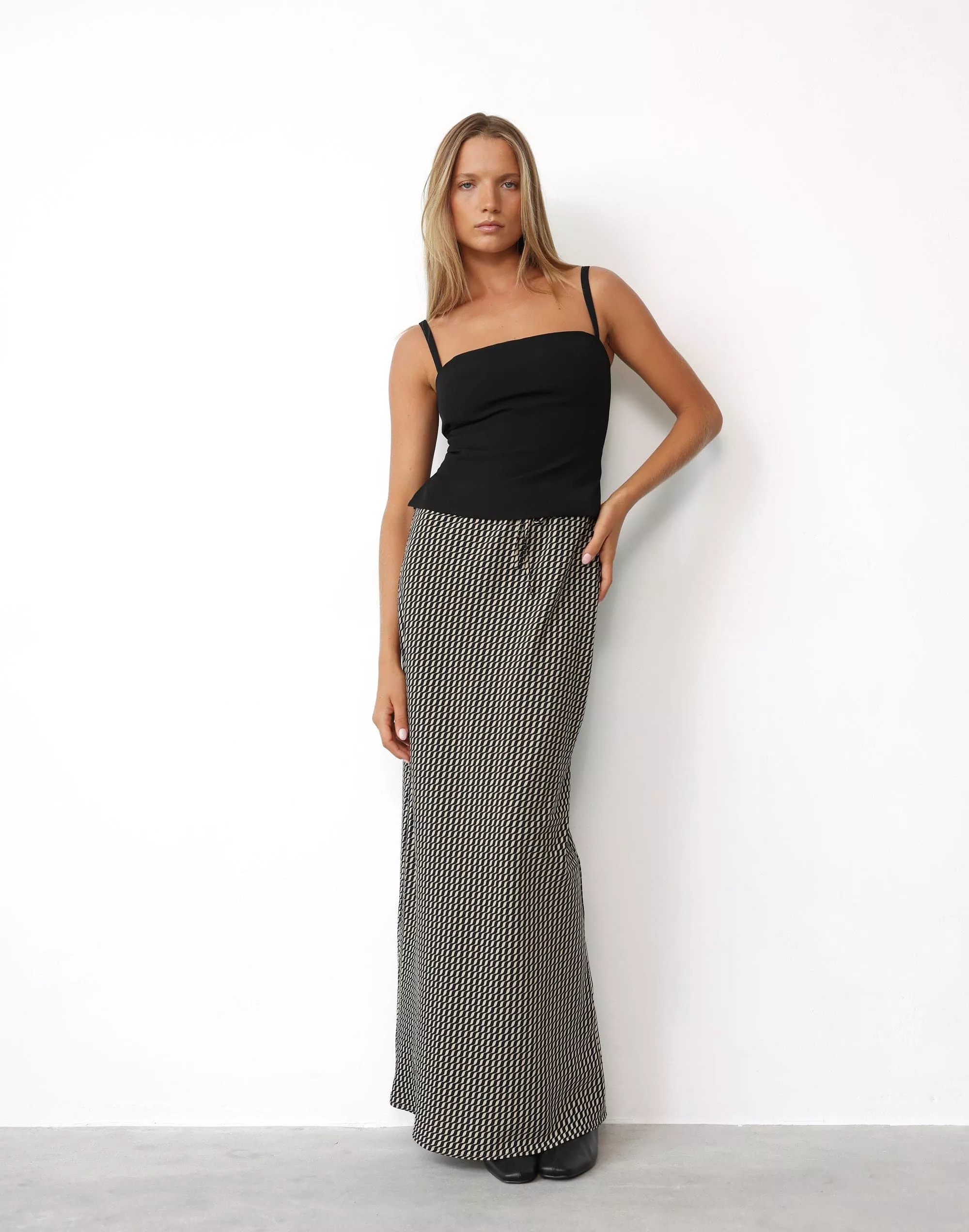 Zaya Maxi Skirt - Sand Ripple